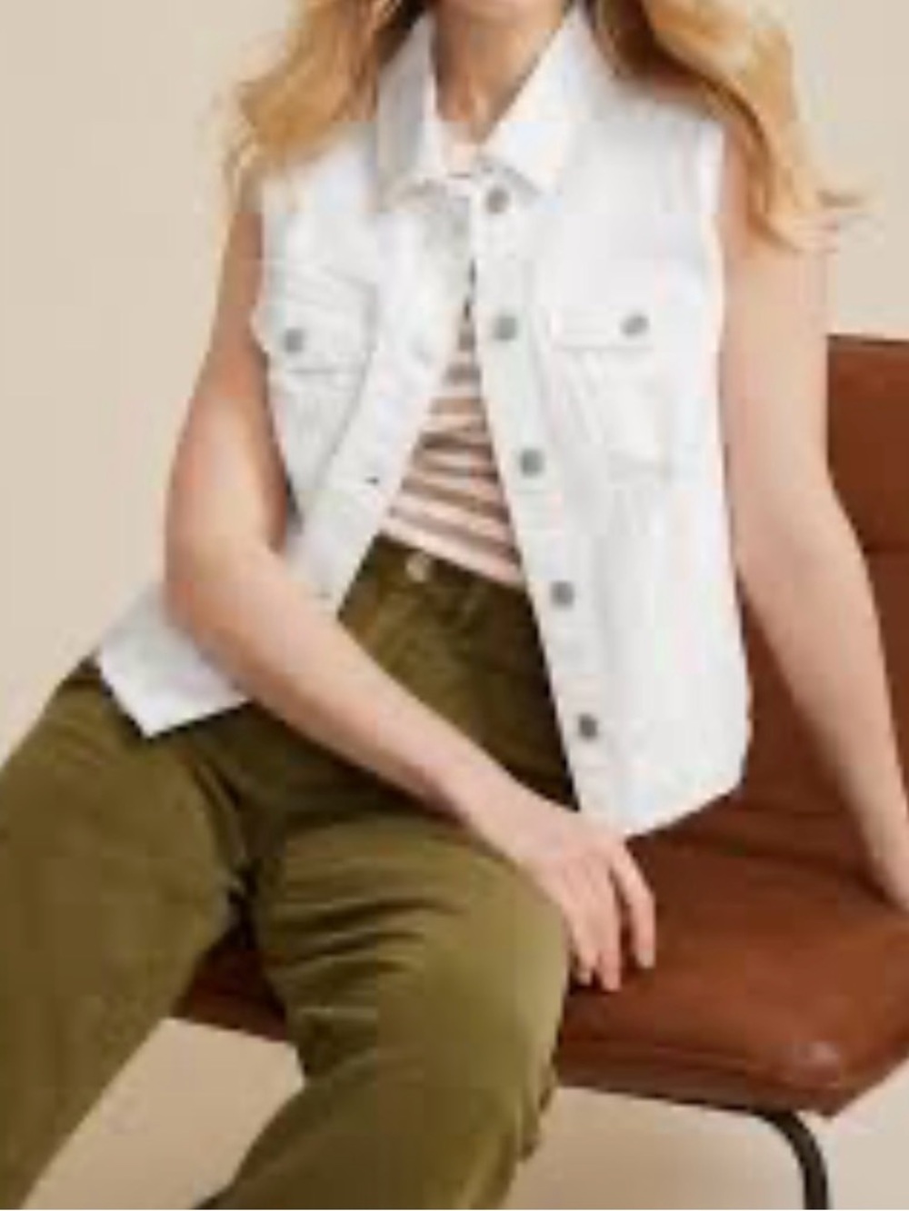 Attyre Newyork White Denim Jacket